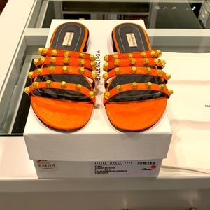 Balenciaga orange Sandals
